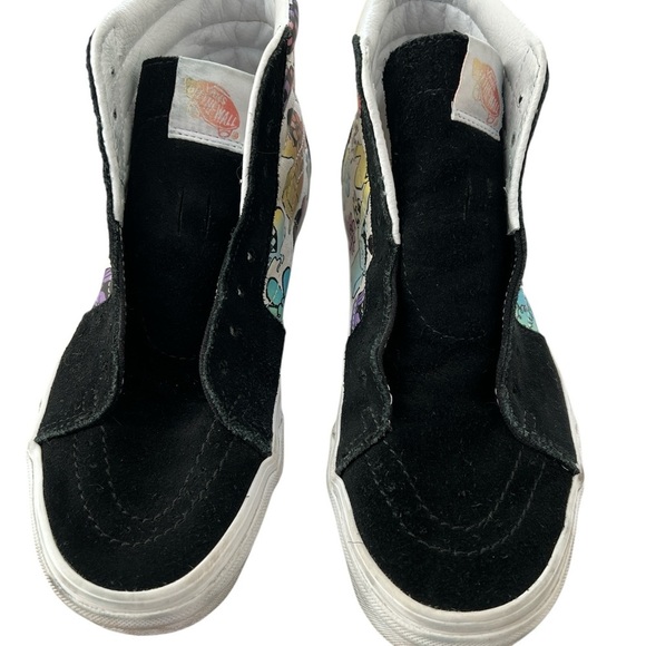 Vans Black and White High-Top Sneakers with Suede Finish - Picture 1 of 4